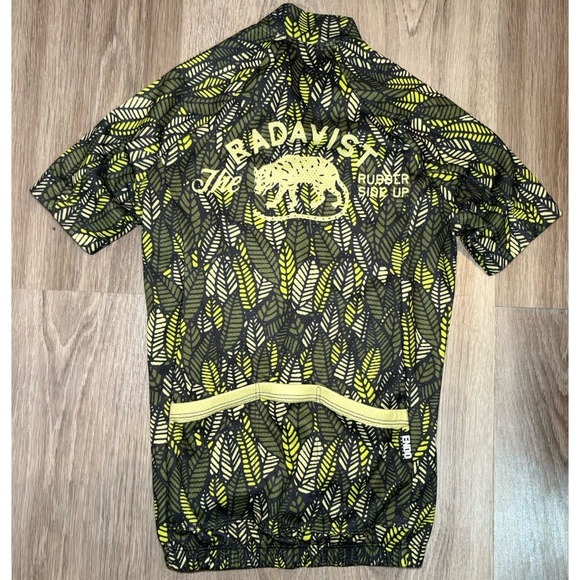 Endo Custom The Radavist Cycling Jersey Womens XS Green Botanical Print Full Zip - Picture 5 of 11